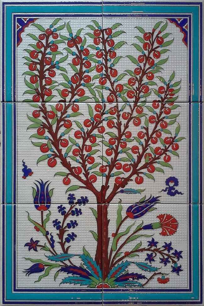 40x60 cm Çini Pano - KA07